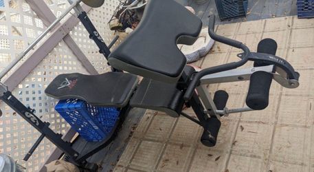 Adjustable Weight Bench with Leg Curl Attachment
