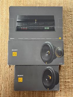 Sony Mobile ES XM-6ES Amp + XS-162ES & XS-160ES Speaker Bundle