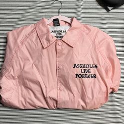 Assholes Live Forever Pink Jacket