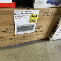 SaleSumo 1.6 cu. ft. Over-the-Range Microwave in Stainless Steel