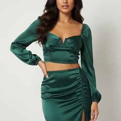 Crop Top Green Fashion Nova