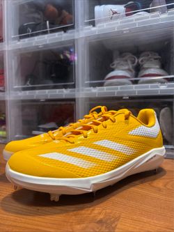 Adidas Adizero Electric BS Yellow ID0947 Baseball Cleats Metal Mens Size 12 NWOB