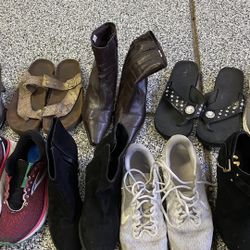 15 Pair Of Size 10 Women Shoes