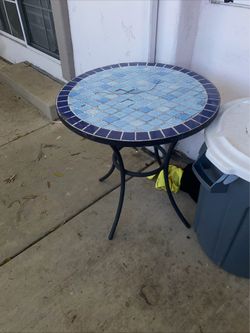 Summertime outside tile table