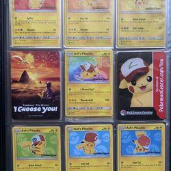 2017 Ash’s Pikachu I Choose You Pokemon Promo (complete set)