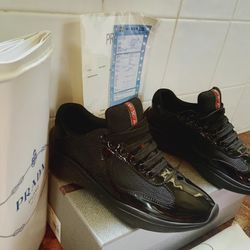 Prada America's Cup biker fabric sneakers