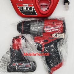 Milwaukee M12 Hammer Drill Driver 3404-20 + 4.0Ah Battery Charger Kit NEW GEN 3