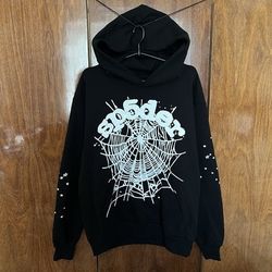Black/White sp5der hoodie