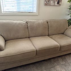 Beige Sofa Couch 