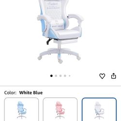 character Girls Gaming chair similar to the pink one just blue version with no character