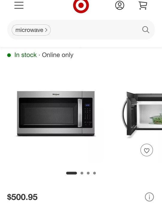 Whirlpool WMH31017HS 1.7 Cu. Ft. Stainless Microwave Hood Combination