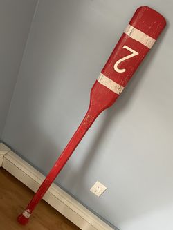 Wall Decor Old Wooden Paddle Oar 