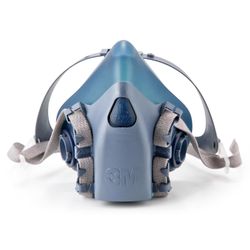 3M Reusable Respirator Half Facepiece 7502, NIOSH, Medium