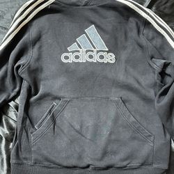 Vintage Black Adidas Hoodie