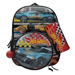 5-Piece Hot Wheels Backpack Set / School Bag Set (BRAND NEW) 