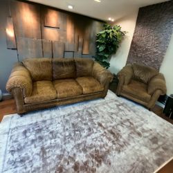 Leather Sofa Couch And Chair **ALL NYC DELIVERY**