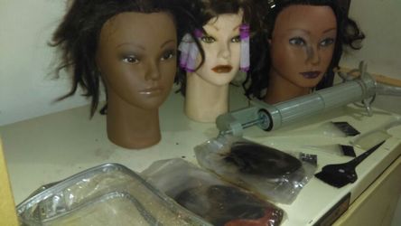 Beautician Mannequins and accessories