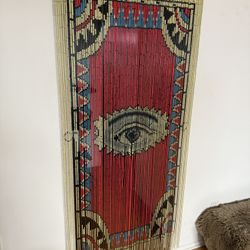 Mystical Eye Bamboo Beaded Curtain 