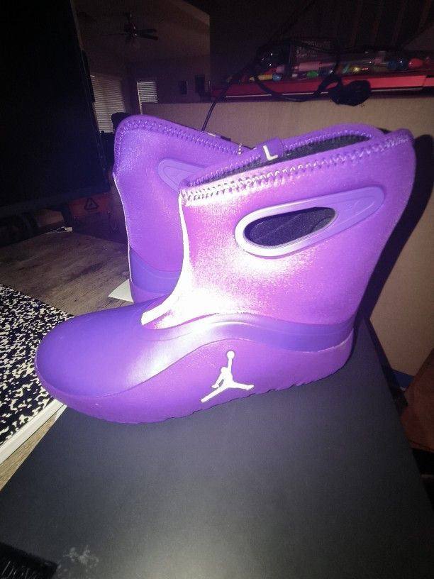 Purple Jordan Boots