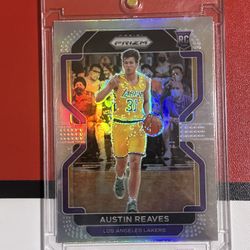 2021-22 Panini Prizm Austin Reeves Rookie RC Silver Prizm #165 NBA Lakers