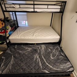 Twin Over Full Plus Trundle Bunk Bed