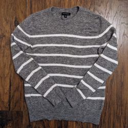 Banana Republic Aire Wool Stripe Crew Neck Sweater - XS