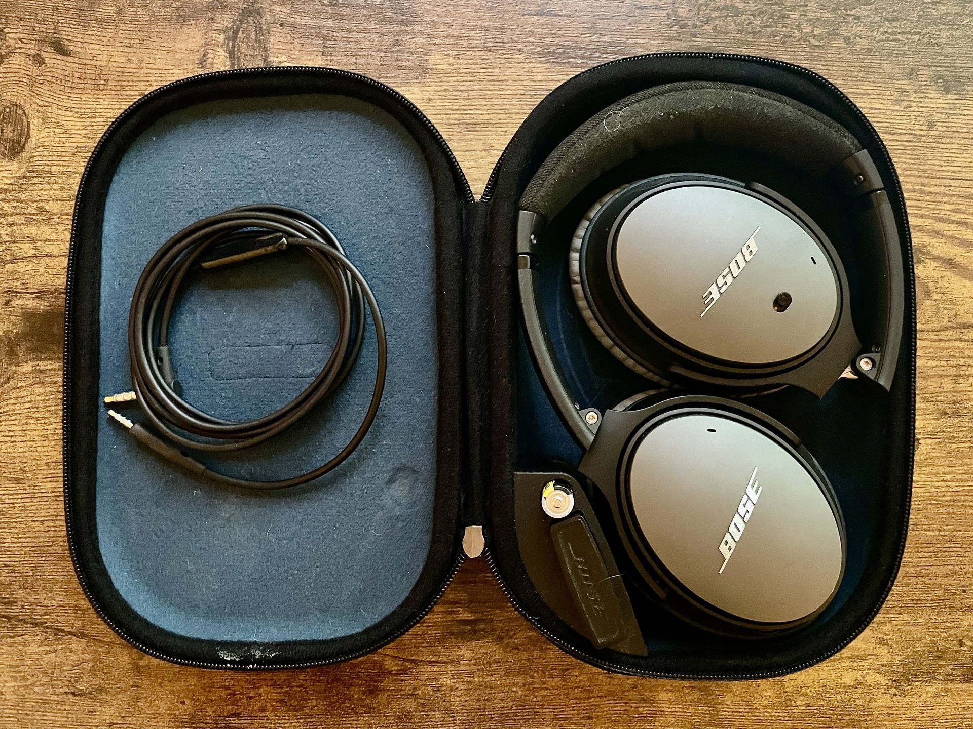 BOSE QuietComfort 25 QC25 acoustic noise canceling wired headphones black