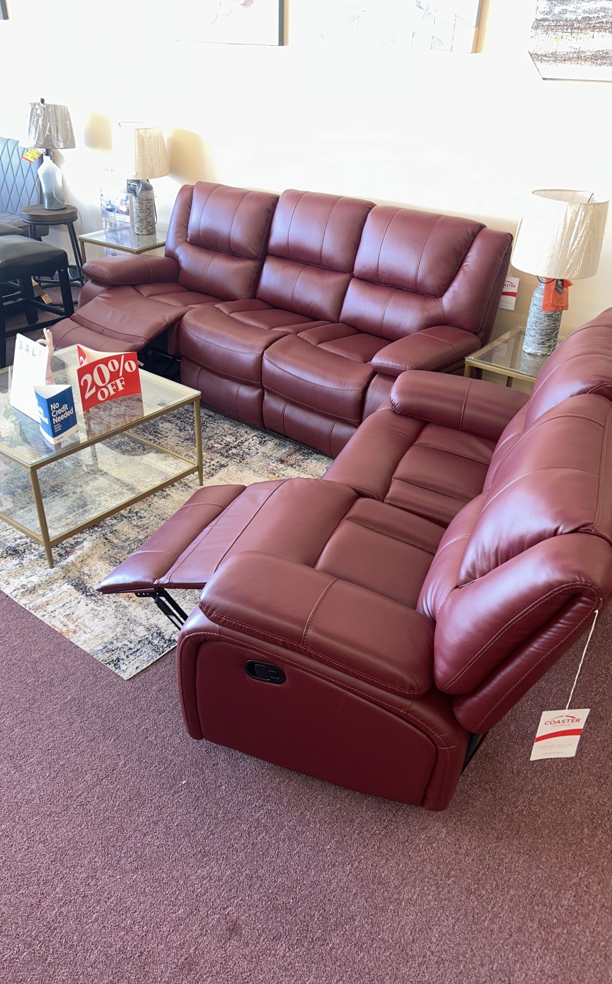 💥HUGE Blowout Furniture Sale!💥 Brand New Reclining Sofa Loveseat Set! $50 Down Takes It Home Today!