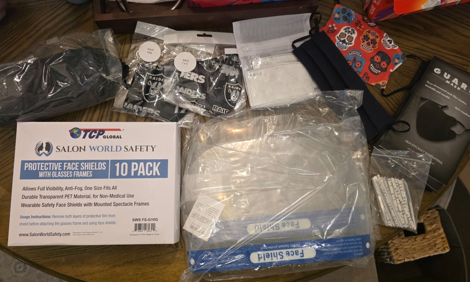 Face mask & face shield supplies