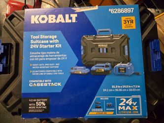 Kobalt Tool Storage Suitcase with 24V Starter Kit