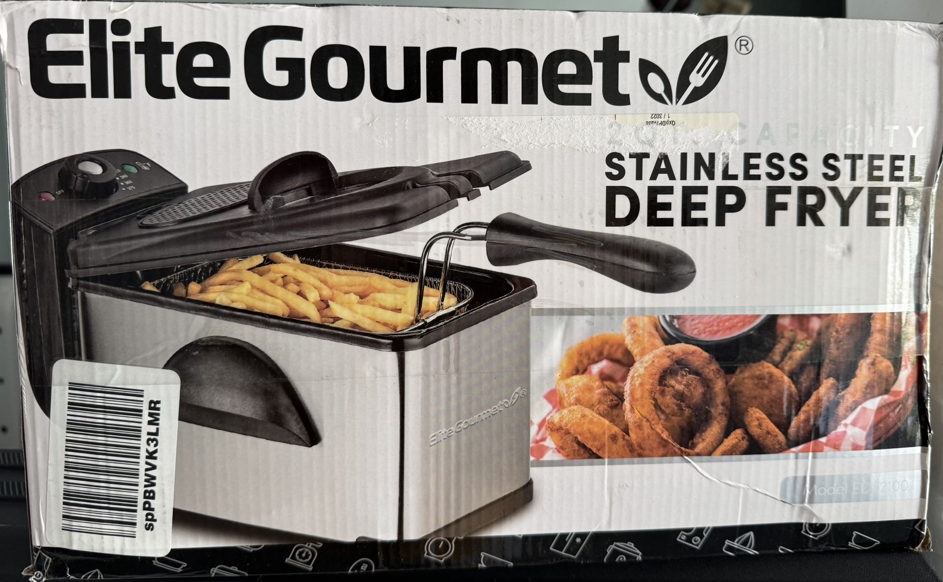 Elite Gourmet EDF2100 Electric Immersion Deep Fryer