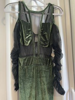 Green Velvet Jumpsuit(S)