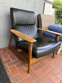 West Elm Mid century Show Wood Highback Chair