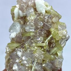 69 Gram Unique Tourmaline With Topaz Lepidolite Crystal Specimen From Afghanistan