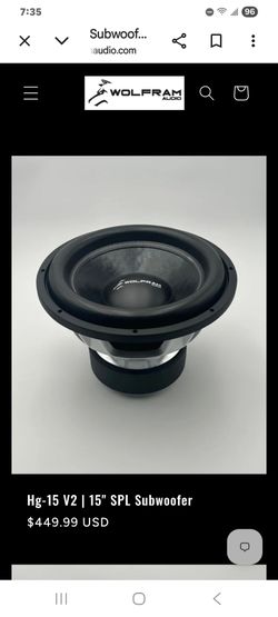 15 inch subwoofer