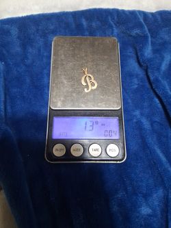 14k  Charm letter B