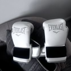 Everlast Power Lock Two White 16 Ounce (Does Not Come With The Bag Or The Box Just The Gloves) 