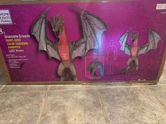 8ft. Gruesome Grounds LED Wyvern New In Box