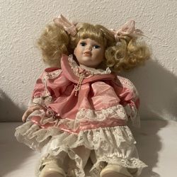 Vintage Porcelain Doll