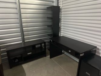 Office stand/w computer desk/ file Cabinet