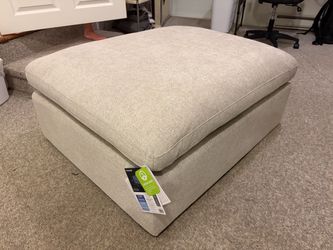 Thomasville Lowell Fabric Ottoman — Brand New