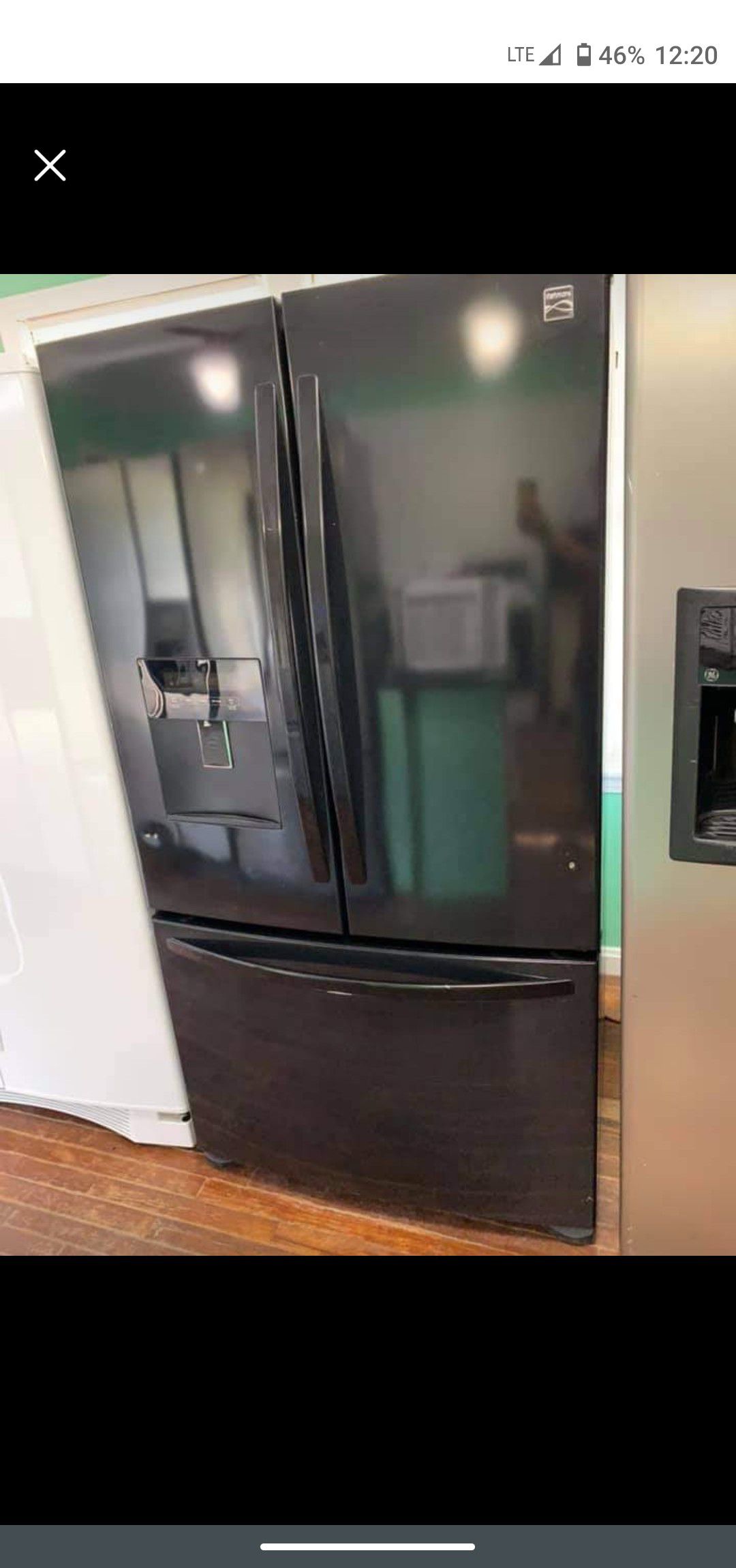 Kenmore black stainless steel french doors Refrigerator