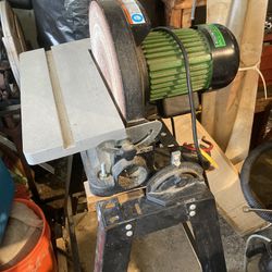 12” Direct Drive Disc Sander With Rolling Stand