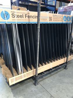 5’ h x 8’ w steel fence panels and gates