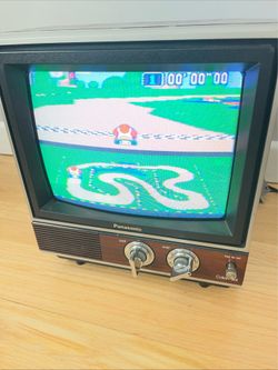 CRT Tv Panasonic Color Pilot CTG-1000 Color TV Working Gamers Retro 13” Feb 1986