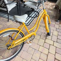 Yellow Cruiser Bike 