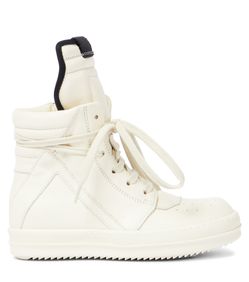 Rick Owens Kids Geobasket leather high-top sneakers