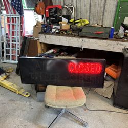 Open, Close, ATM, Teller Sign