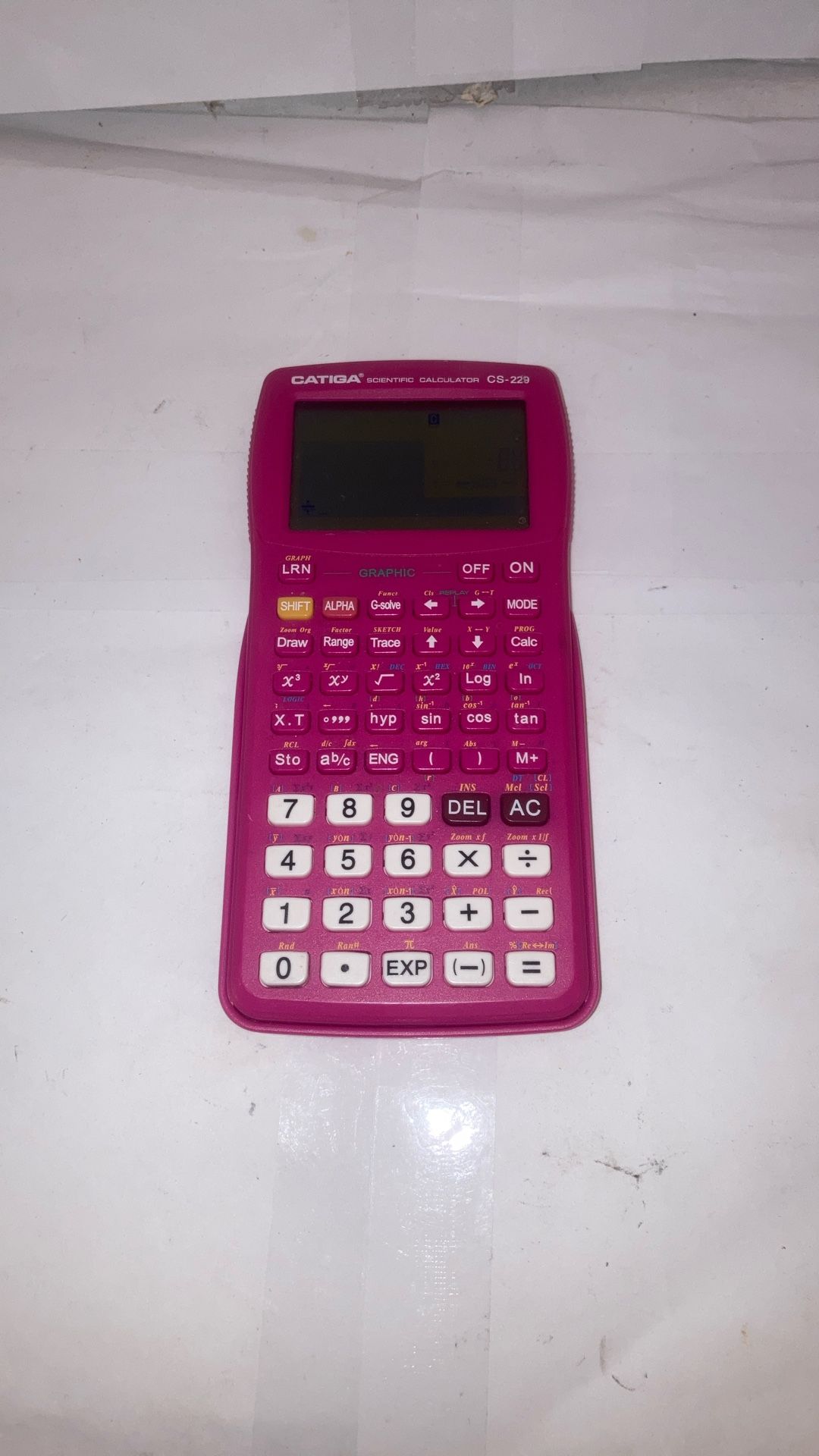 Catiga Scientific Calculator with Graphic Functions CS-229 5 Modes, Pink $15