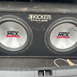 Two 12’ Subwoofers And 2 Amps 